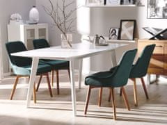 Beliani Sada 2 jídelních židlí zelených MELFORT