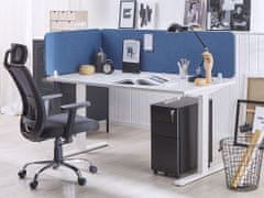 Beliani Přepážka na pracovní stůl 72 x 40 cm modrá WALLY