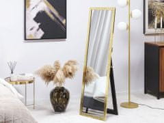 Beliani Stojací zrcadlo 40 x 140 cm zlaté BRECEY