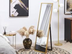 Beliani Stojací zrcadlo 40 x 140 cm zlaté TORCY