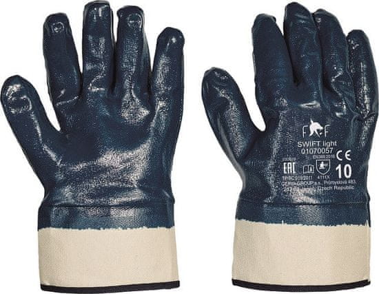 Fridrich&Fridrich Nitrilové máčené pracovní rukavice Swift Light HS 04-008, mechanické - extrémní záťež