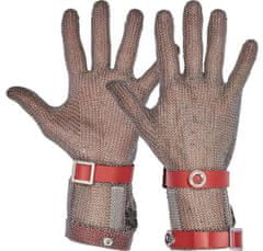 Protiporézne ocelové rukavice Bátmetall 171320 s chráničem předloktí, délka manžety 7,5 cm