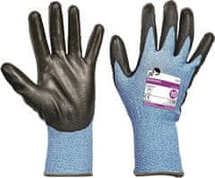 Protiporézne máčené polyuretanové pracovní rukavice Bonasia