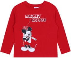 Disney Červená košilka s potiskem Mickey Mouse DISNEY, 98