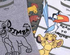 Disney 3x Chlapecké tričko s dlouhým rukávem Lví král DISNEY, 92