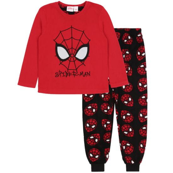 MARVEL Černo-červené fleecové pyžamo Marvel SPIDER-MAN