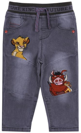 Disney Šedé džíny s gumičkou Timon a Pumba DISNEY