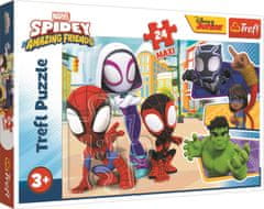 Trefl Puzzle Spiderman: Spidey a jeho úžasní přátelé MAXI 24 dílků