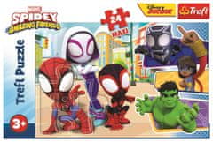 Trefl Puzzle Spiderman: Spidey a jeho úžasní přátelé MAXI 24 dílků