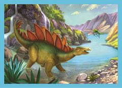 Trefl Puzzle Jedineční dinosauři 4v1 (12,15,20,24 dílků)