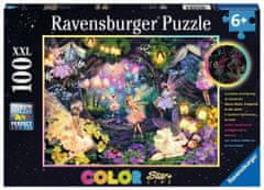 Ravensburger Svítící puzzle Vílí les XXL 100 dílků