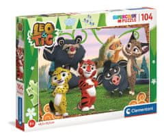 Clementoni Puzzle Leo a Tig s kamarády 104 dílků