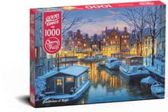Cherry Pazzi Puzzle Amsterdam v noci 1000 dílků