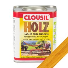 Clou olejová lazura CLOUsil, 2 dub, krásně zvýrazní přírodní kresbu dřeva a chrání dřevo po dlouhou dobu před vlhkostí i UV zářením, 750 ml