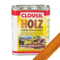 Clou olejová lazura CLOUsil, 9 teak, krásně zvýrazní přírodní kresbu dřeva a chrání dřevo po dlouhou dobu před vlhkostí i UV zářením, 750 ml