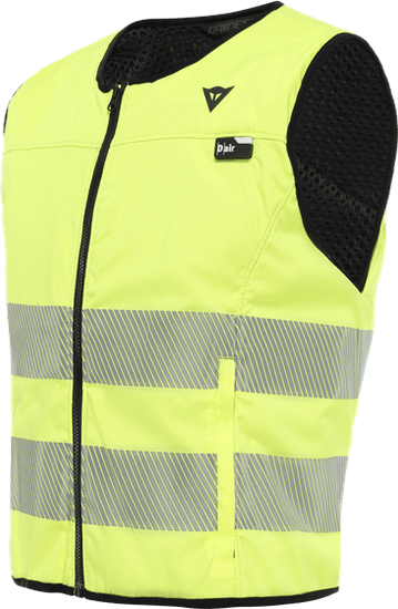 Dainese Airbagová vesta SMART JACKET HI VIS D-AIR reflexní fluo žlutá
