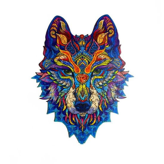 Woodly Dřevěné puzzle – Snow Wolf - Vlk