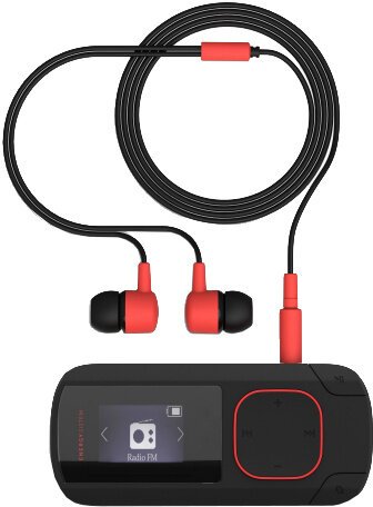 Energy Sistem Clip Bluetooth, 8GB, černá/červená