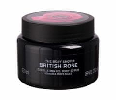 The Body Shop 250ml british rose exfoliating gel body