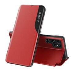 IZMAEL Elegantní knižkové pouzdro View Case pro Samsung Galaxy S23 Ultra - Červená KP24351