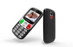 Mobiola MB800 Senior, jednoduchÃ½ mobilnÃ­ telefon pro seniory, SOS tlaÄ�Ã­tko, nabÃ­jecÃ­ stojÃ¡nek, 2 SIM, vÃ½konnÃ¡ baterie, Ä�ernÃ½