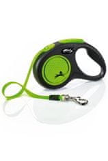 Flex Vodítko I Neon S pásek 5m/15kg černá/zelená NEW