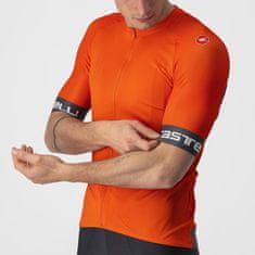 Castelli Pánský cyklistický dres Entrata VI Jersey Fiery Red/Dark Gray-Ivory oranžová XL