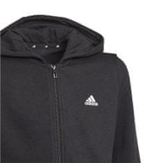 Adidas Mikina černá 159 - 164 cm/L Essentials Fullzip Hoodie JR