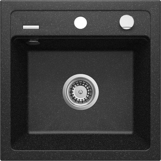 Deante Granitový dřez s excentrem Zorba 440E Barvy: bílá, černá, písková, šedá.