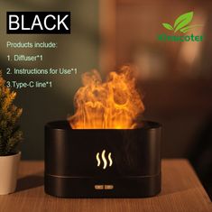 Kinscotec Aroma difuzer Fire černý