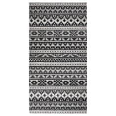 shumee Venkovní koberec hladce tkaný 80 x 150 cm tmavě šedý