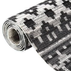 Vidaxl Venkovní koberec hladce tkaný 80 x 150 cm tmavě šedý