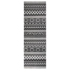 shumee Venkovní koberec hladce tkaný 80 x 250 cm tmavě šedý