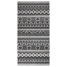 shumee Venkovní koberec hladce tkaný 100 x 200 cm tmavě šedý