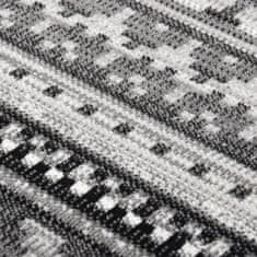 shumee Venkovní koberec hladce tkaný 80 x 150 cm tmavě šedý