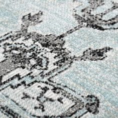Greatstore Venkovní koberec hladce tkaný 100 x 200 cm zelenošedý