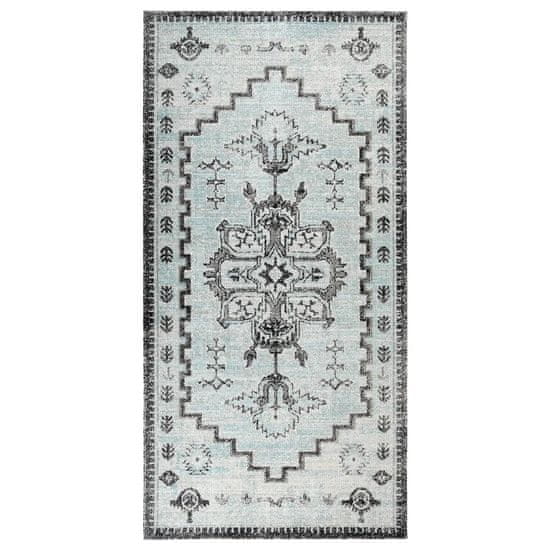 Greatstore Venkovní koberec hladce tkaný 100 x 200 cm zelenošedý