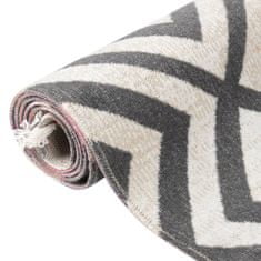 Greatstore Venkovní koberec hladce tkaný 80 x 250 cm světle černobéžový