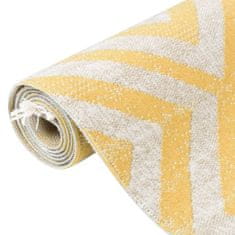 shumee Venkovní koberec hladce tkaný 115 x 170 cm žlutobéžový