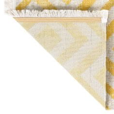 Greatstore Venkovní koberec hladce tkaný 80 x 150 cm žlutobéžový