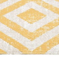 Vidaxl Venkovní koberec hladce tkaný 115 x 170 cm žlutobéžový