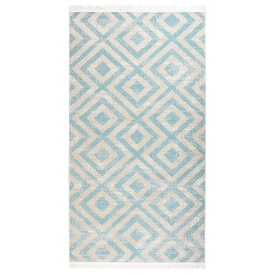 Greatstore Venkovní koberec hladce tkaný 80 x 150 cm zelenobéžový