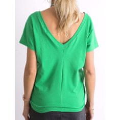 BASIC FEEL GOOD Dámské tričko z bavlny FINE zelené RV-TS-4662.39P_307847 S