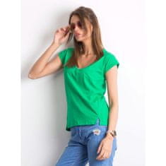 BASIC FEEL GOOD Dámské tričko VIBES zelené RV-TS-4839.12P_321372 XS