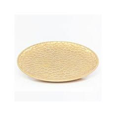 Eurolamp SA Vánoční dekorace Zlatý talíř, kulatý, průměr 30 cm, 1 ks