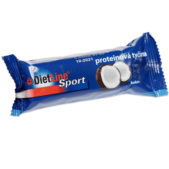 DietLine Sport proteinová tyčinka s příchutí kokos 46 g