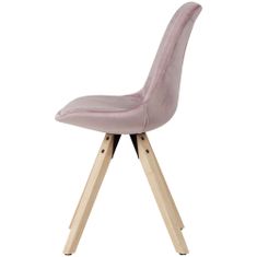 Bruxxi Jídelní židle Ruby (SET 2 ks), růžová