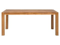 Beliani Světle hnědý dubový jídelní stůl 150 cm NATURA