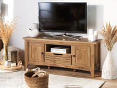 Beliani Televizní stolek ze světlého dřeva AGORA