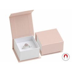 Jan KOS Pudrově růžová dárková krabička na prsten nebo náušnice VG-3/A5/A1